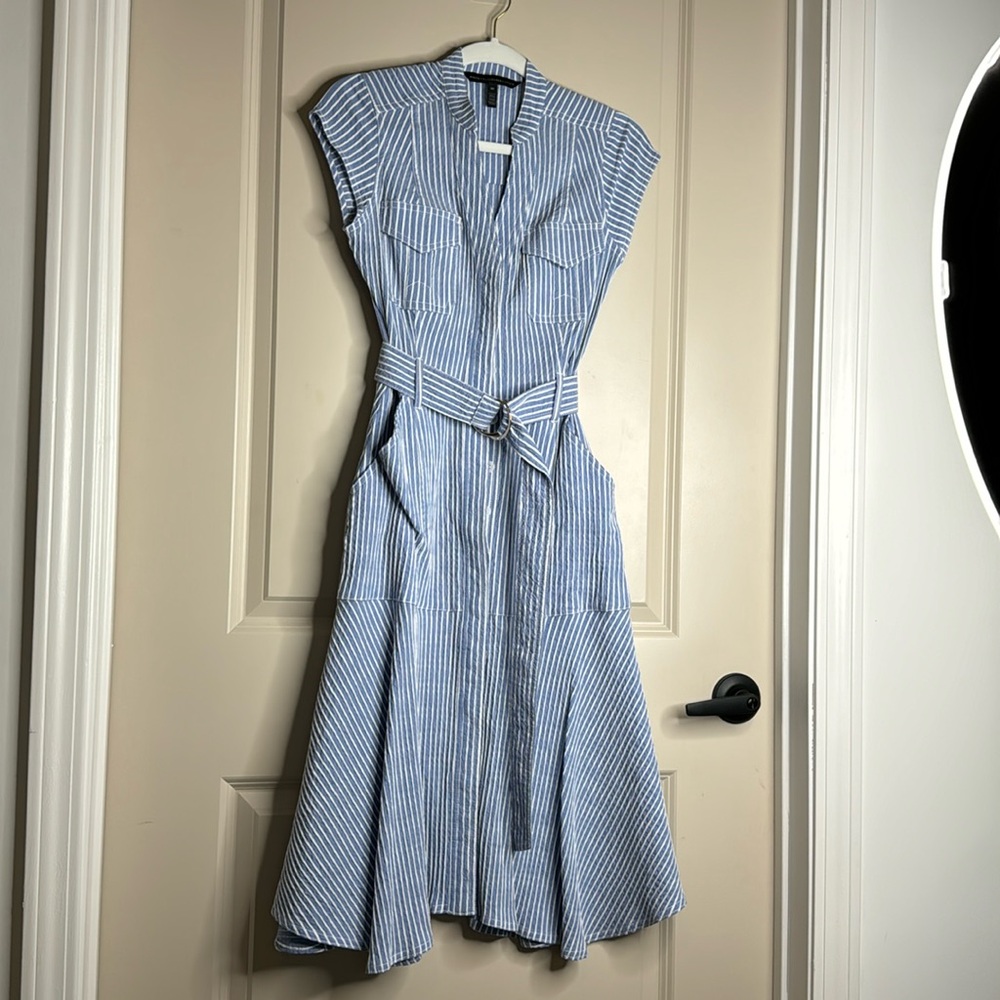 Whbm seersucker midi. Worn only once .